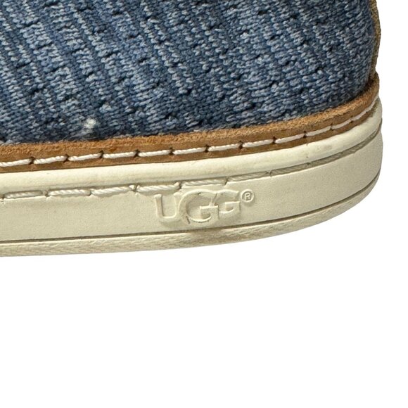 UGG Sammy Knit Slip-on Sneakers Womens 10 Heather Blue Comfort Loafers 1092779 - Picture 11 of 15